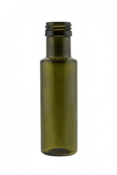Dorica 100ml antikgrün, kurzer Hals, Mündung PP31,5  Flasche wird ohne Verschluss geliefert, bei Bedarf bitte separat bestellen.